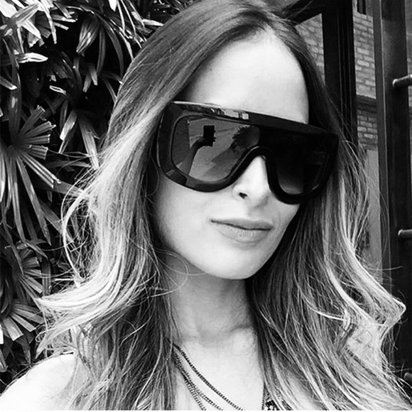 🕶WIDE FRAME RECTANGLE GOGGLE TORTOISE STYLISH SUNNIES-NEW🕶TRENDY‎ - Picture 5 of 15